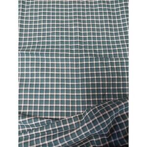 1 Yard 44" Wide Cotton Fabric Green Plaid